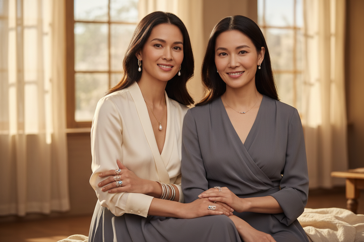 2 woman with jewelry