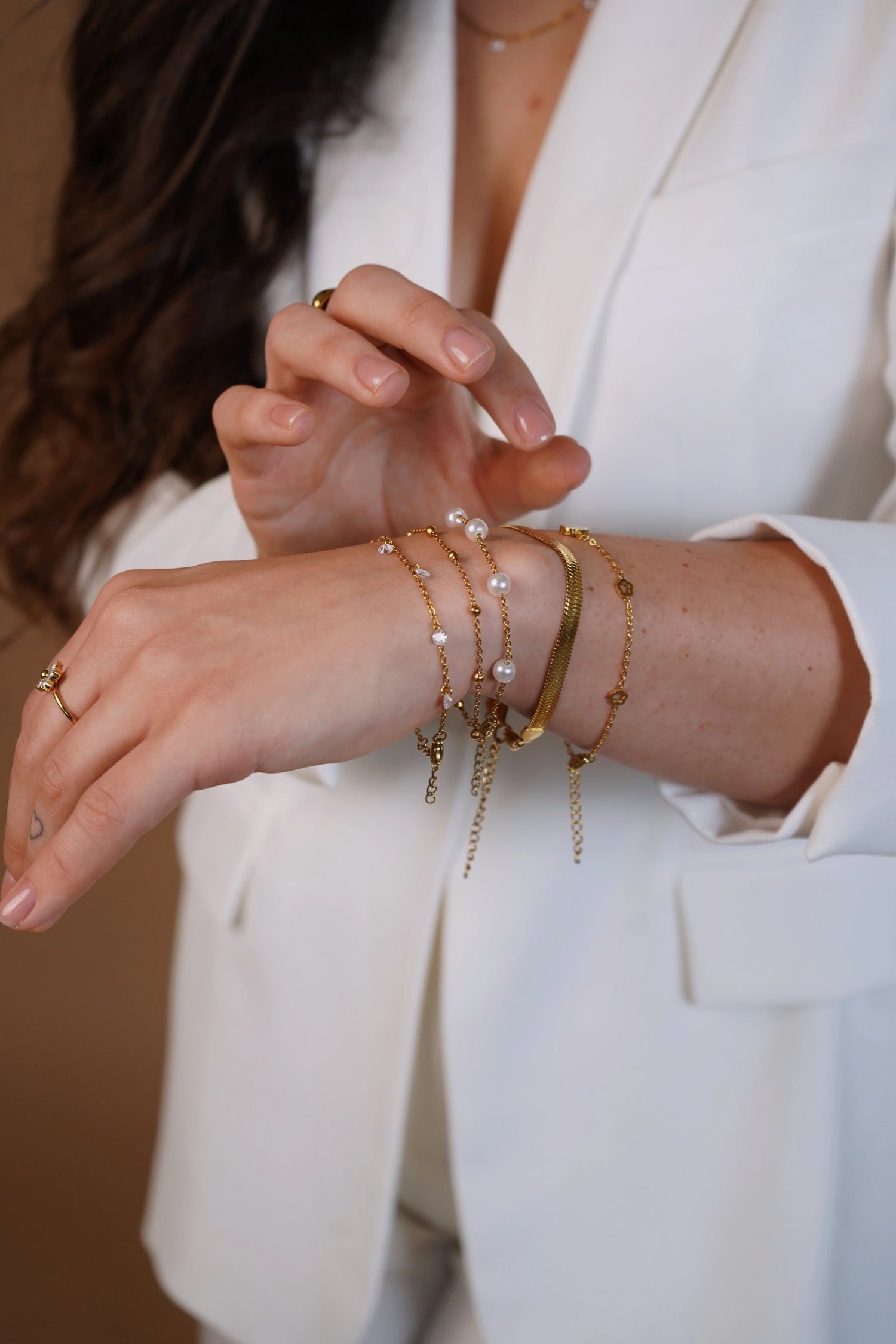 SLEIKA Pozlátený náramok